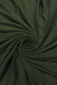Plain Hijab/Shawl Frayed Scarf