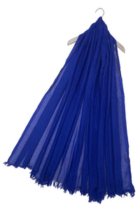 Plain Hijab/Shawl Frayed Scarf