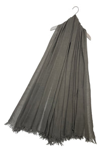 Plain Hijab/Shawl Frayed Scarf