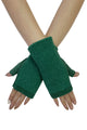 Plain Diamante Trim Wrist Warmer Gloves