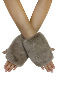 Faux Fur Fingerless Gloves