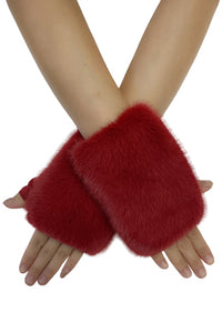 Faux Fur Fingerless Gloves