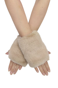 Faux Fur Fingerless Gloves
