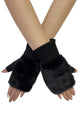 Faux Fur Fingerless Wrist Warmers