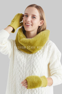 Soft Plain Faux Fur Snood