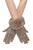 Faux Fur Trim Suede Touch Screen Gloves