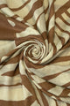 Bold Large Zebra Print Frayed Scarf
