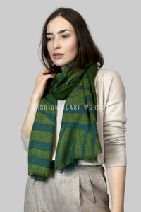 Bold Large Zebra Print Frayed Scarf