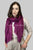 Diagonal Stripe Frayed Scarf