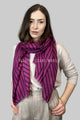 Diagonal Stripe Frayed Scarf