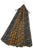 Houndstooth And Tartan Print Frayed Scarf