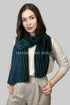 Large Diagonal Stripe Crinkle Frayed Scarf