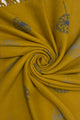 Dandelion Print With Reversible Stripe Tassel Scarf