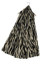 Soft Zebra Print Frayed Wool Scarf / Shawl