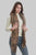 Leopard Print Metallic Thread Knitted Wool Scarf