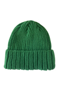 Cosy Plain Stripe Wool Knitted Hat
