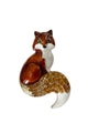 Fox Magnetic Clasp Brooch