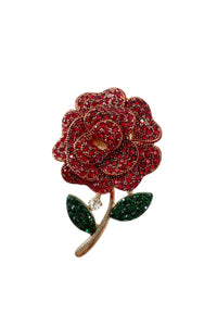 Rose Magnetic Clasp Brooch