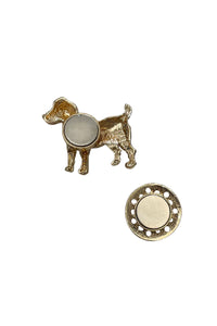 Jack Russel Magnetic Clasp Brooch