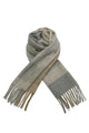 Simple Stripe Wool Tassel Scarf