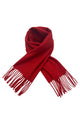 Unisex Plain Wool Tassel Scarf