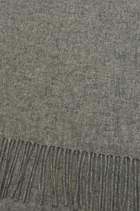Unisex Plain Wool Tassel Scarf