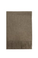 Unisex Plain Wool Tassel Scarf