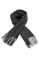 Unisex Plain Wool Tassel Scarf