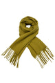 Unisex Plain Wool Tassel Scarf