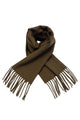 Unisex Plain Wool Tassel Scarf
