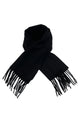 Unisex Plain Wool Tassel Scarf