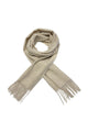 Unisex Plain Wool Tassel Scarf
