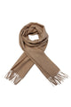 Unisex Plain Wool Tassel Scarf