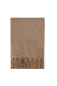 Unisex Plain Wool Tassel Scarf