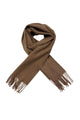 Unisex Plain Wool Tassel Scarf