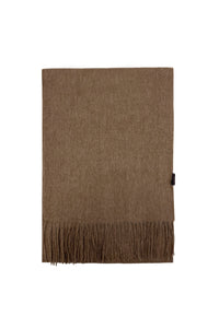 Unisex Plain Wool Tassel Scarf