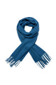 Unisex Plain Wool Tassel Scarf
