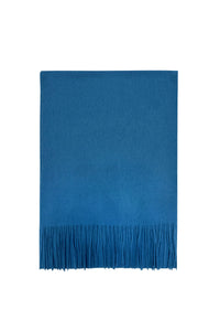 Unisex Plain Wool Tassel Scarf