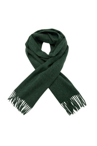 Unisex Plain Wool Tassel Scarf
