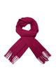 Unisex Plain Wool Tassel Scarf