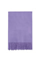 Unisex Plain Wool Tassel Scarf