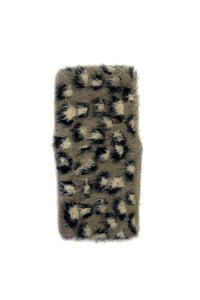 Soft Leopard Print Wool Headwarmer