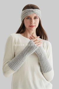 Slim Knitted Wool Headwarmer With Fleece Lining