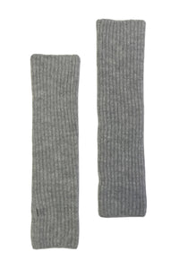 Metallic Thread Knitted Wool Arm Warmer Gloves
