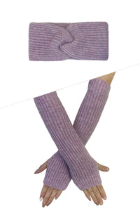 Metallic Wool Knit Matching Set - HB-7439-F | GF-7438-F