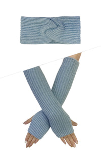 Metallic Wool Knit Matching Set - HB-7439-H | GF-7438-H