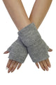 Plain Wool Knitted Wrist Warmer Gloves