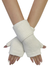 Plain Wool Knitted Wrist Warmer Gloves