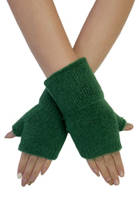 Plain Wool Knitted Wrist Warmer Gloves