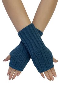 Cosy Long Knitted Wool Wrist Warmer Gloves